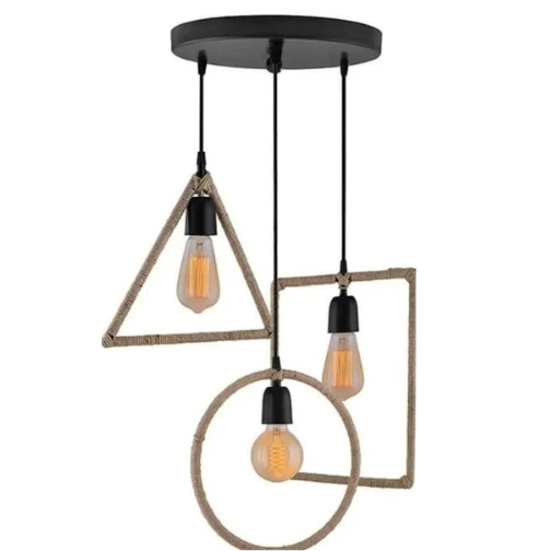 Rustic Rope Ceiling Lampshade For Home Decor - Leechoo